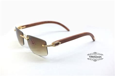 cartier wood glasses